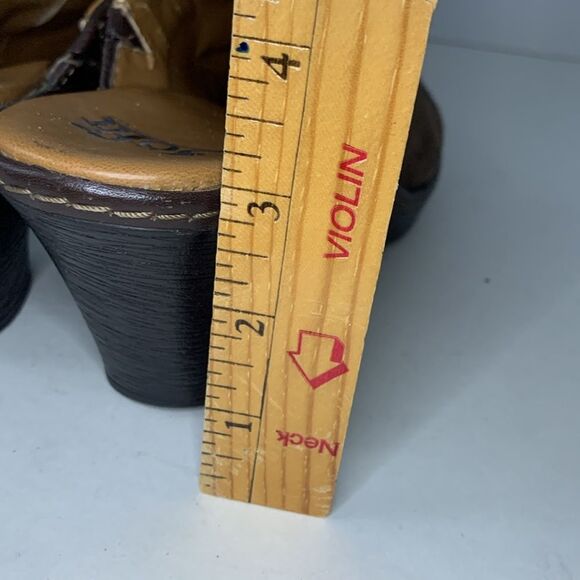 Sofft Brown Suede Embroidered Slip-On Comfort Mule Clog Size 7.5M - Picture 7 of 12